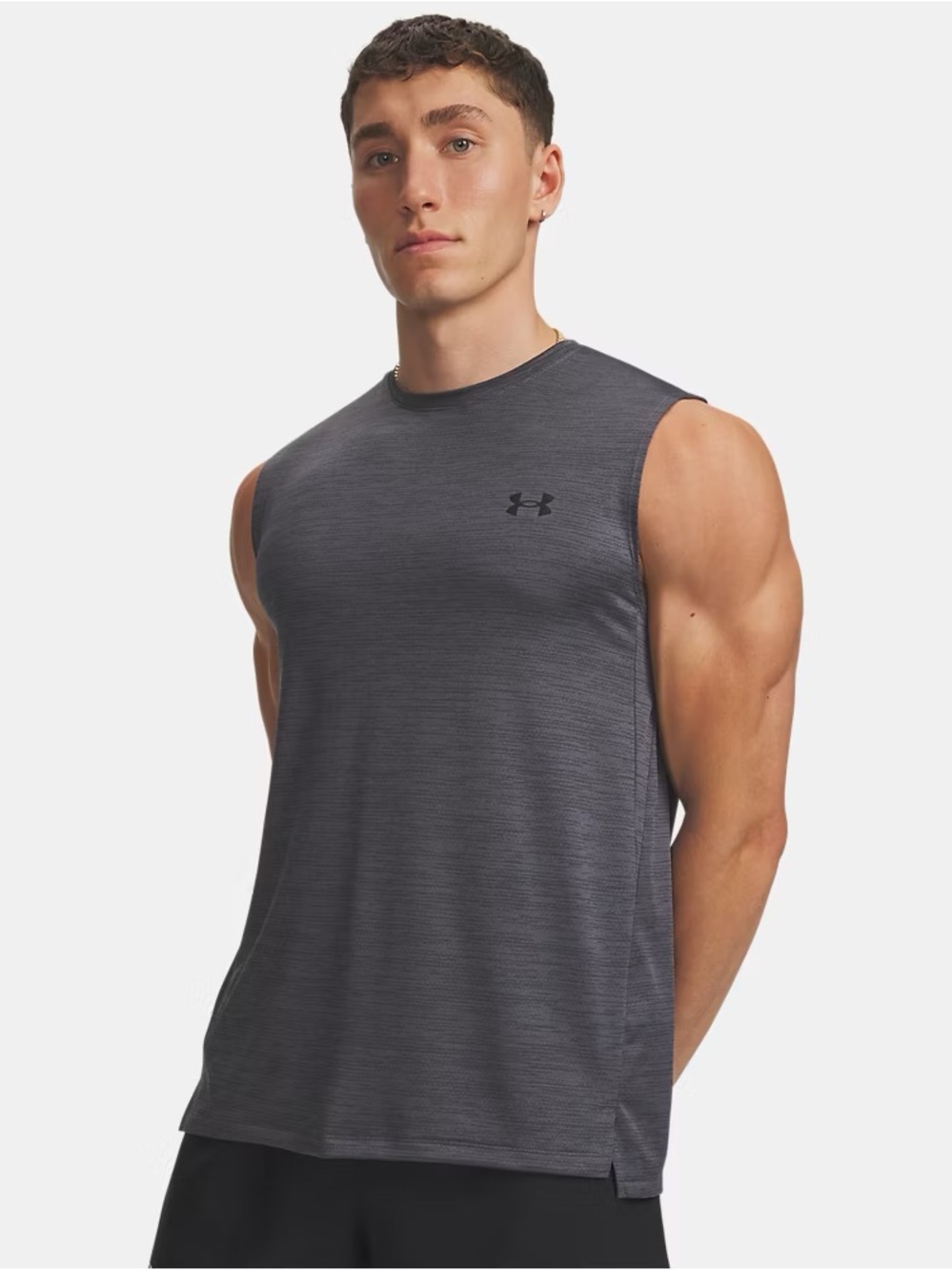 Under Armour Men's Sleeveless Training Tank Top - Charcoal Gray
